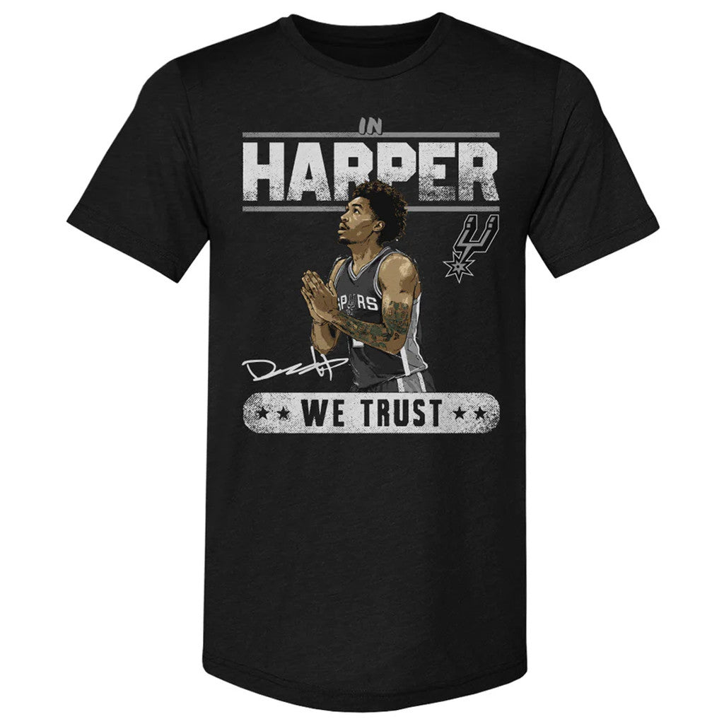 Unisex Dylan Harper San Antonio Spurs Trust Graphic Shirt for Basketball Fans
