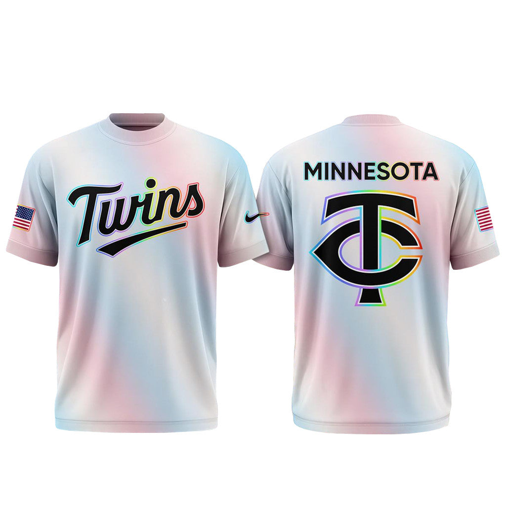 Unisex Minnesota Twins LGBTQ Pride Night 2026 Graphic Shirt for Baseball Fans