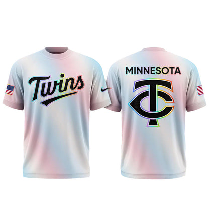 Unisex Minnesota Twins LGBTQ Pride Night 2026 Graphic Shirt for Baseball Fans