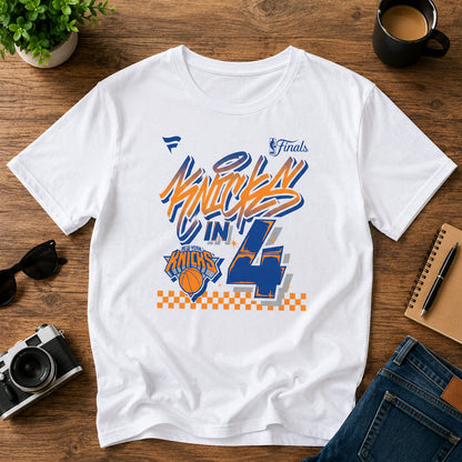 Unisex White In Four Graphic Shirt for Basketball Fans
