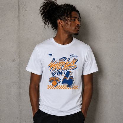 Unisex White In Four Graphic Shirt for Basketball Fans