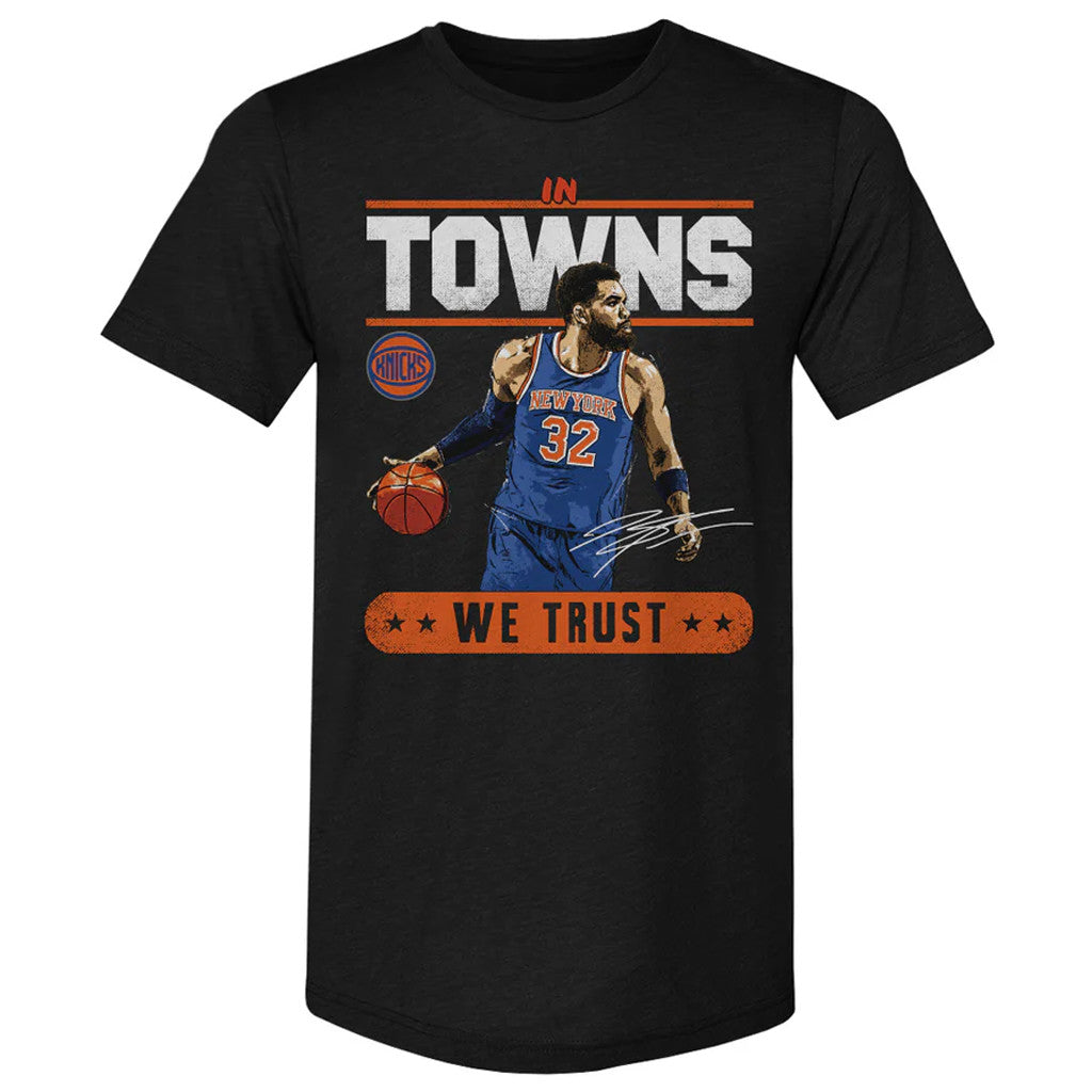Unisex Karl Anthony Towns New York Knicks Trust Graphic Shirt for Basketball Fans