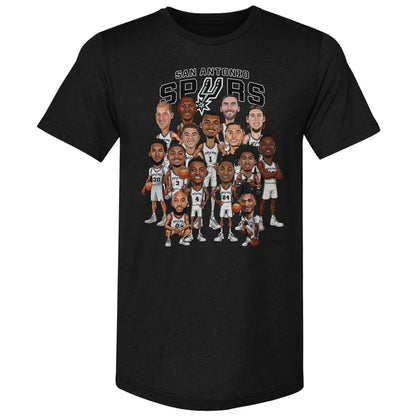 Unisex San Antonio Spurs 2026 Playoffs Caricature Graphic Shirt for Basketball Fans