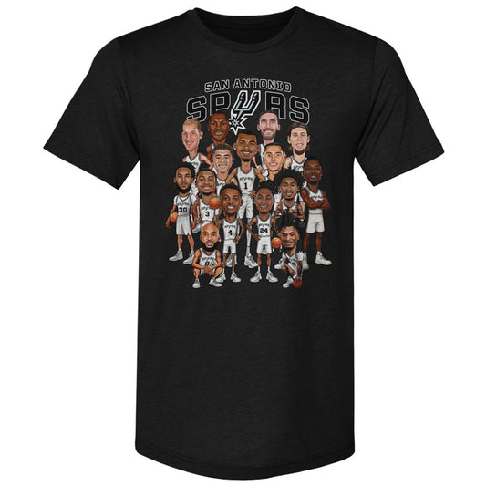 Unisex San Antonio Spurs 2026 Playoffs Caricature Graphic Shirt for Basketball Fans