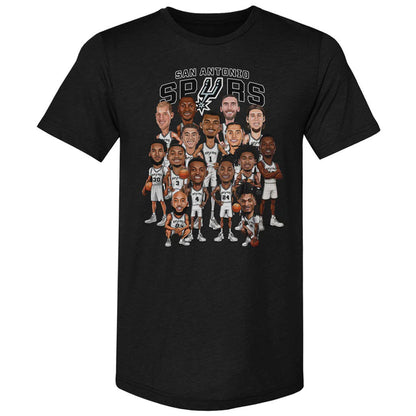 Unisex San Antonio Spurs 2026 Playoffs Caricature Graphic Shirt for Basketball Fans