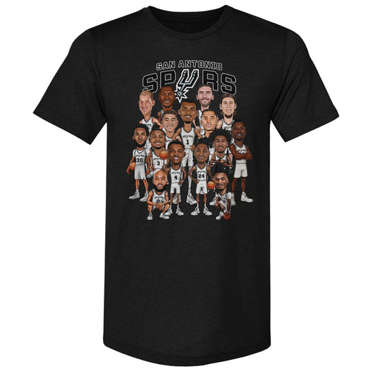 Unisex San Antonio Spurs 2026 Playoffs Caricature Graphic Shirt for Basketball Fans