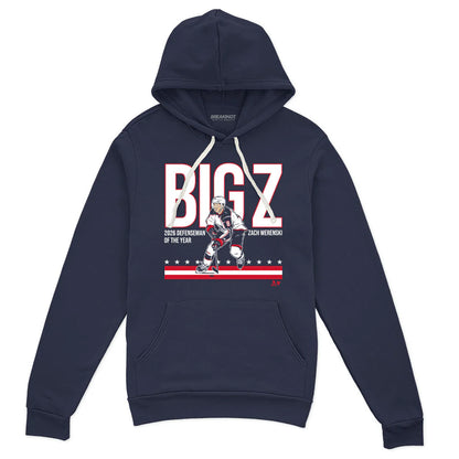 Unisex Big Z 2026 Defenseman Of The Year Graphic Shirt for Hockey Fans