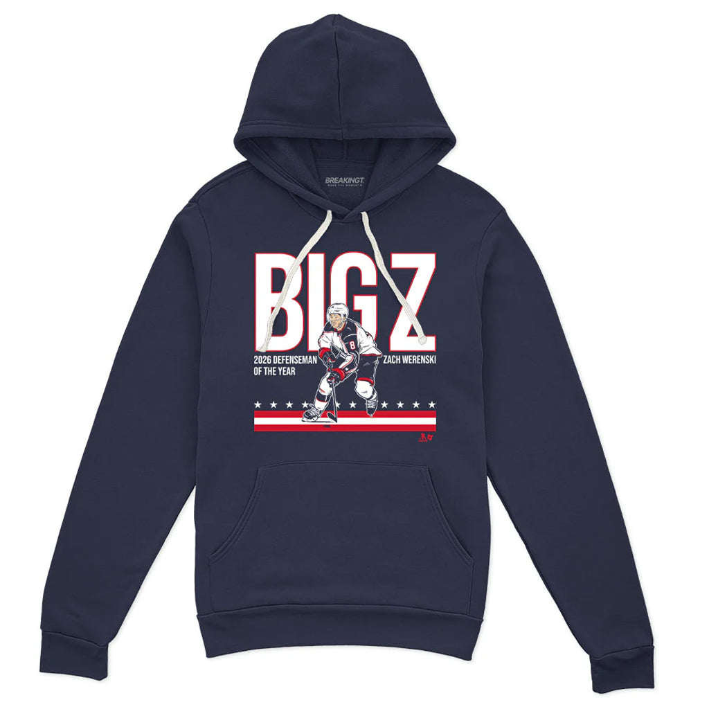 Unisex Big Z 2026 Defenseman Of The Year Graphic Shirt for Hockey Fans