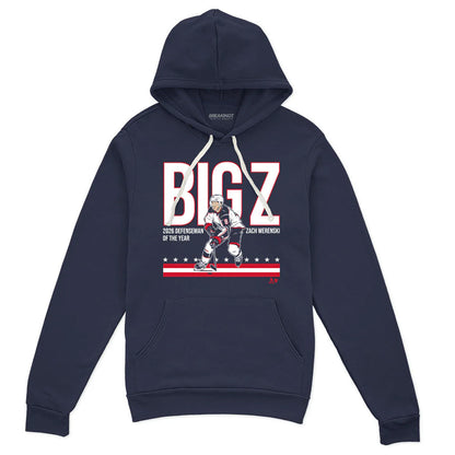 Unisex Big Z 2026 Defenseman Of The Year Graphic Shirt for Hockey Fans