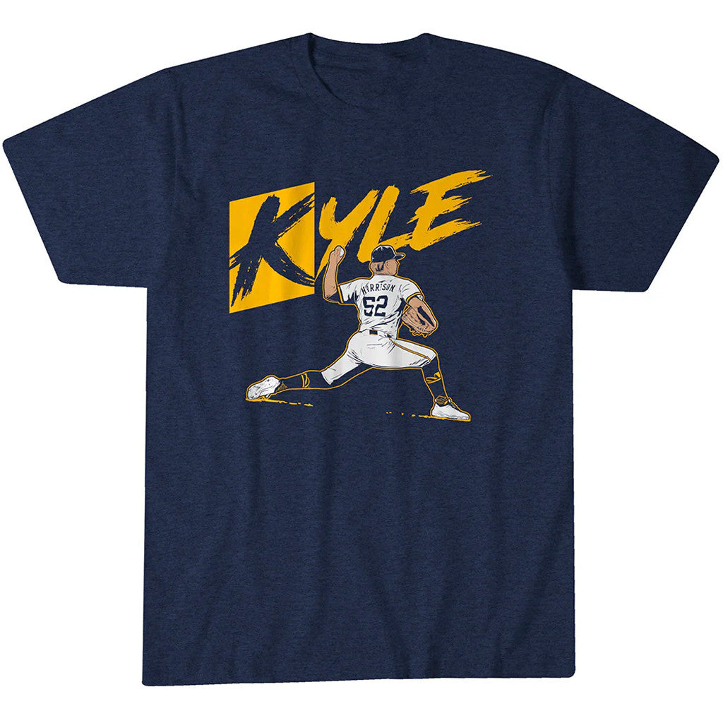 Unisex Milwaukee Brewers Kyle Harrison K Sign Graphic Shirt for Baseball Fans