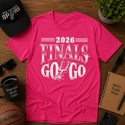 Unisex Finals Go Game 1 Pink Graphic Shirt for Basketball Fans