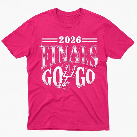 Unisex San Antonio Spurs Finals Spurs Go Game 1 Pink Graphic Shirt for Basketball Fans