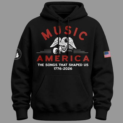 Unisex American Music History Graphic Hoodie 2026 for Fans