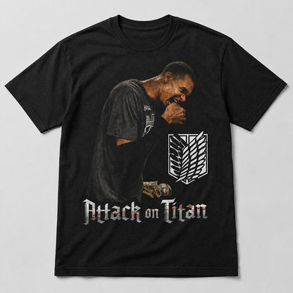 Unisex San Antonio Spurs Victor Wembanyama Attack On Titan Graphic Shirt for Basketball Fans