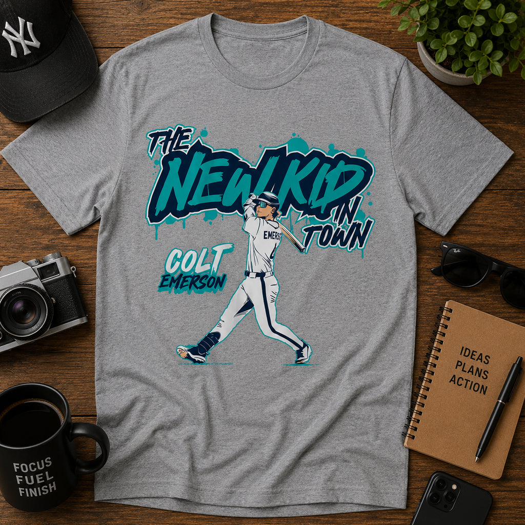 Unisex The New Kid In Town Graphic Shirt for Baseball Fans