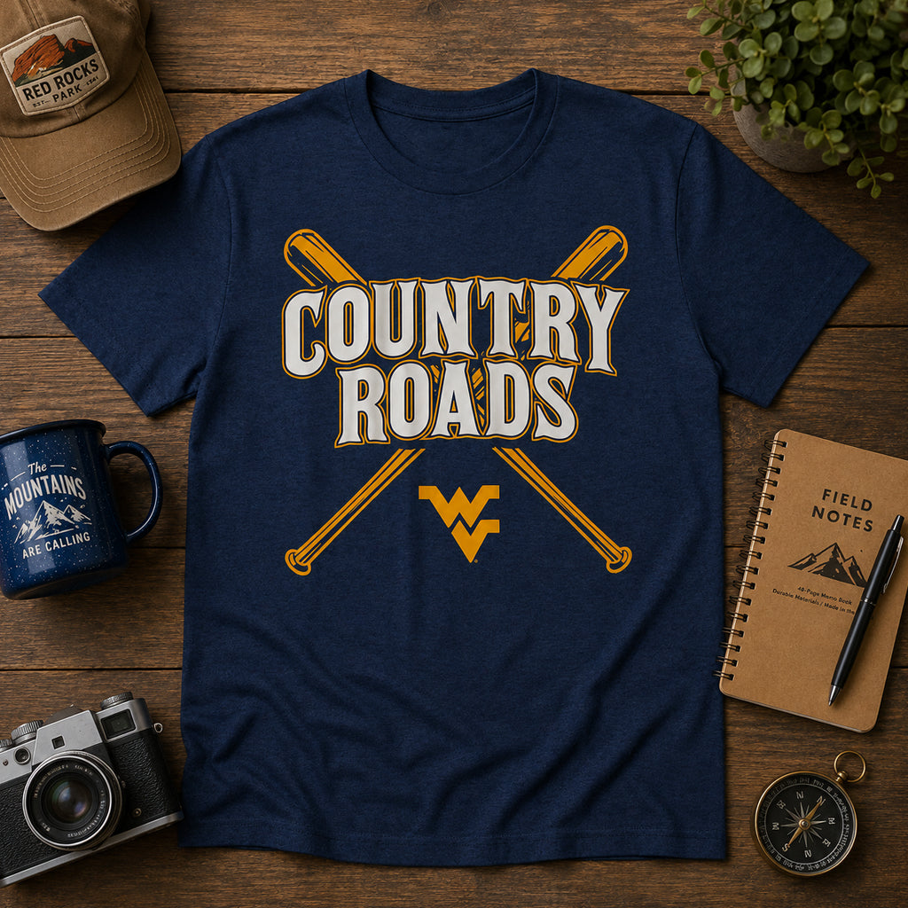 Unisex Country Roads Graphic Shirt for College Sports Fans