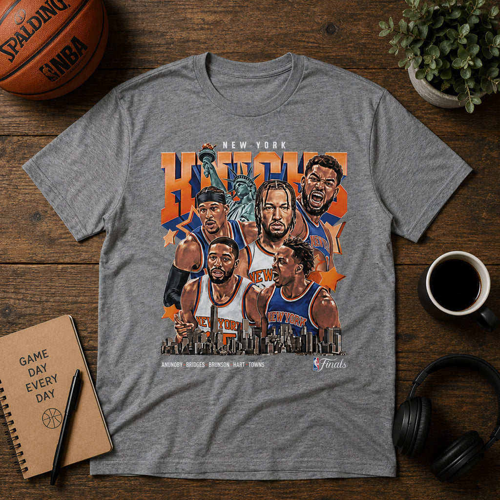 Unisex Finals 2026 Collage Graphic Shirt for Basketball Fans