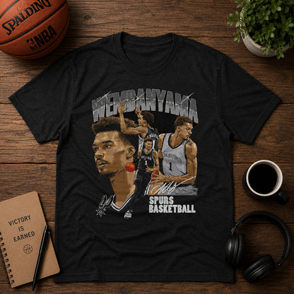 Unisex Heather Black Signature Graphic Shirt for Basketball Fans