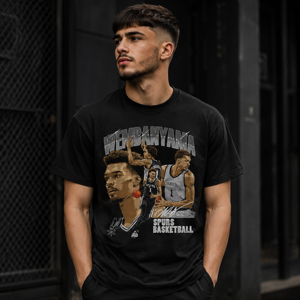 Unisex Heather Black Signature Graphic Shirt for Basketball Fans