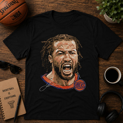Unisex Black Portrait Graphic Shirt for Basketball Fans