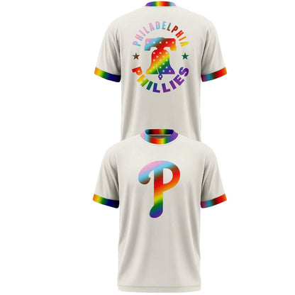 Unisex Philadelphia Phillies Happy Pride Night 2026 Graphic Shirt for Baseball Fans