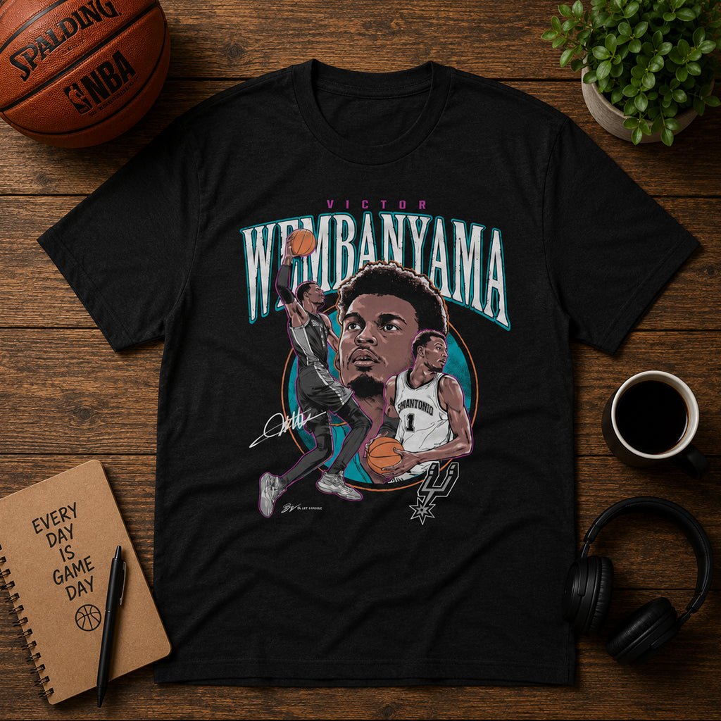 Unisex Heather Black Trio Caricature Graphic Shirt for Basketball Fans