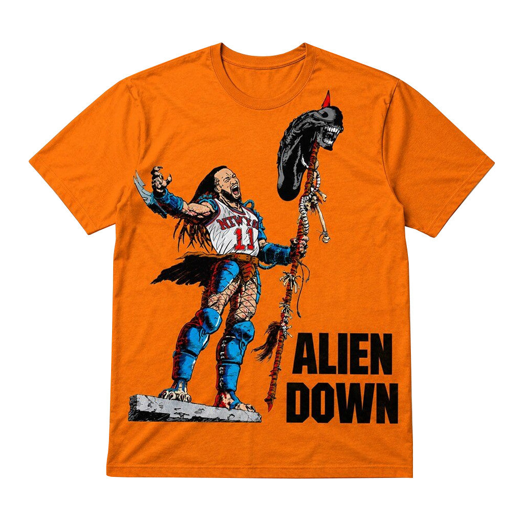 Unisex Jalen Brunson Spurs Wemby Alien Down Graphic Shirt for Basketball Fans