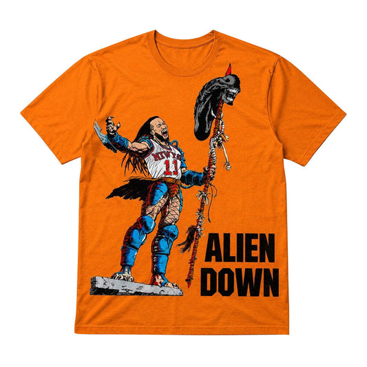 Unisex Jalen Brunson Spurs Wemby Alien Down Graphic Shirt for Basketball Fans