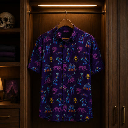 Unisex Evil Cat Graphic Hawaiian Shirt for Entertainment Fans