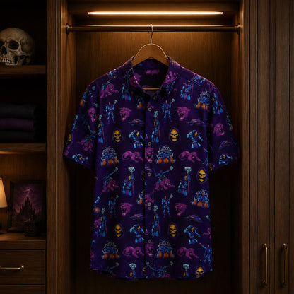 Unisex Evil Cat Graphic Hawaiian Shirt for Entertainment Fans