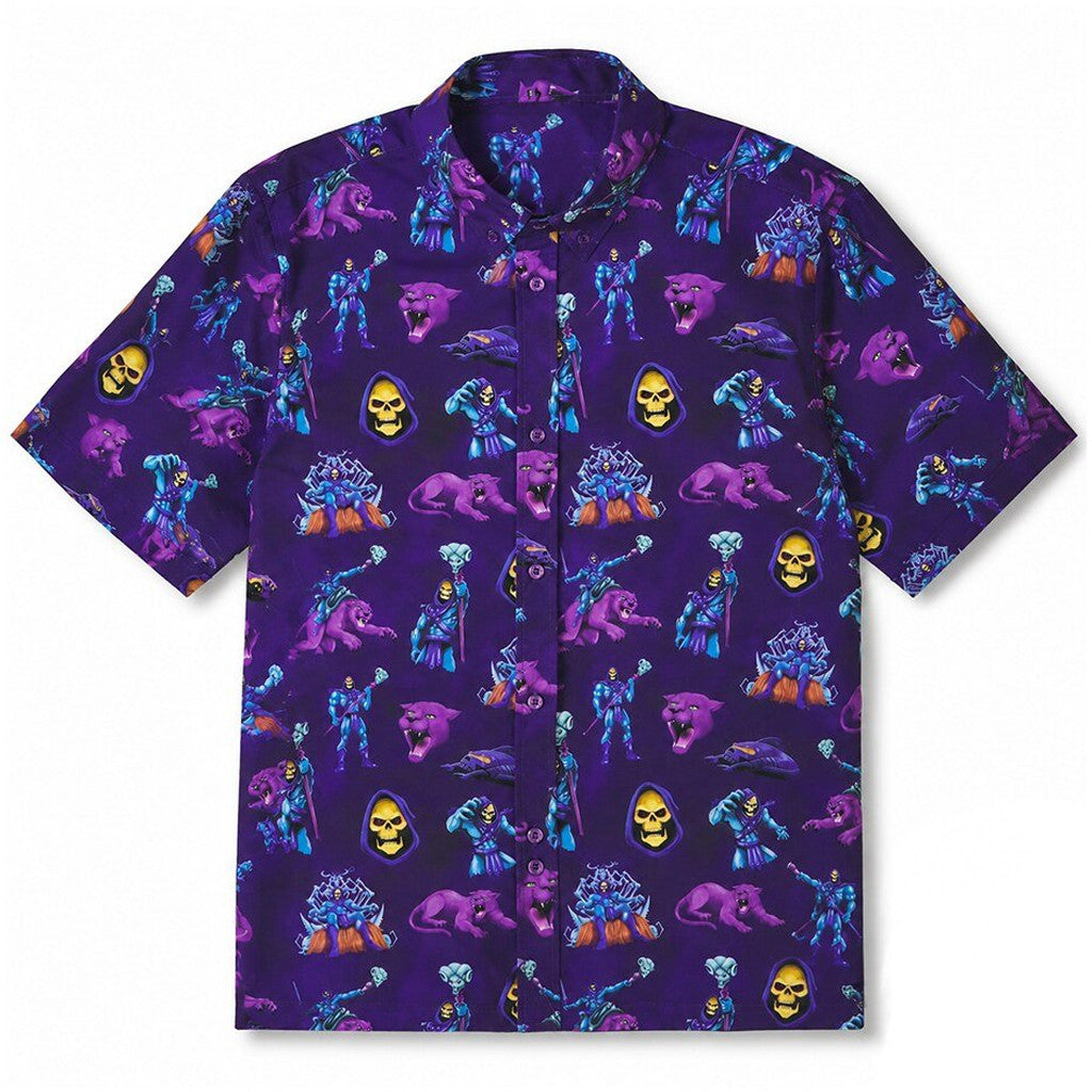 Unisex Brandon Walker Masters Of The Universe Purrr-fectly Evil Graphic Hawaiian Shirt for Entertainment Fans