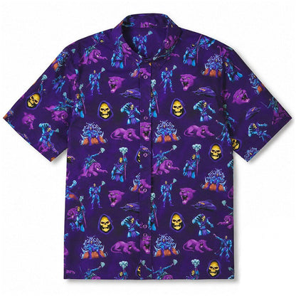Unisex Brandon Walker Masters Of The Universe Purrr-fectly Evil Graphic Hawaiian Shirt for Entertainment Fans