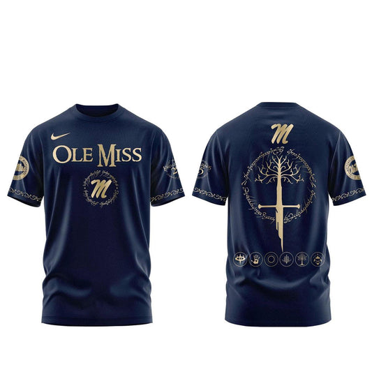 Unisex Ole Miss Rebels Lord Of The Rings Night 2026 Graphic Shirt for College Sports Fans