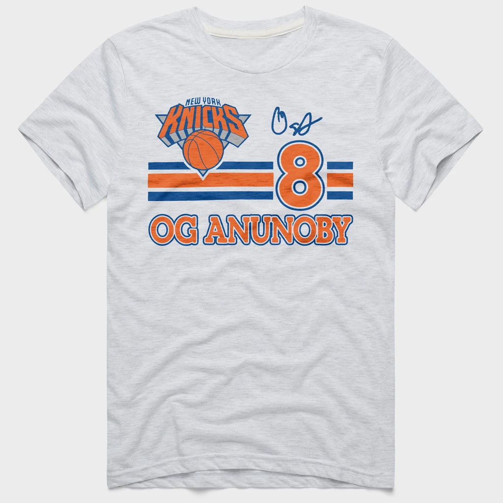 Unisex New York Knicks OG Anunoby Signature Graphic Shirt for Basketball Fans