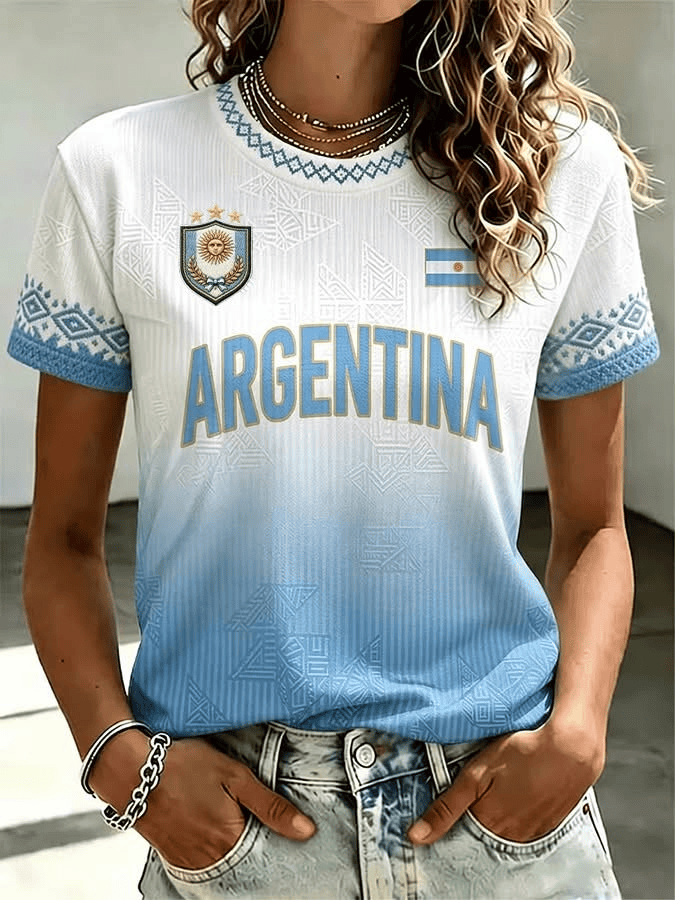 Unisex Argentina National Team Graphic Shirt for Soccer Fans
