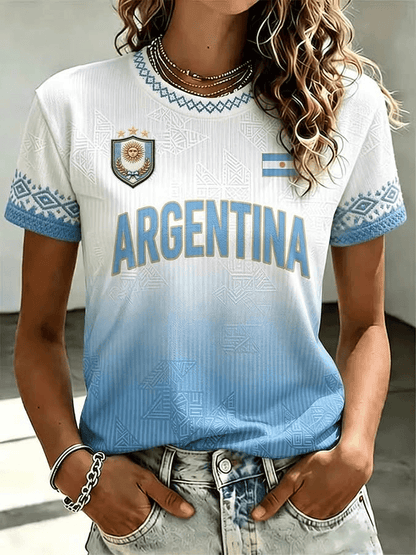 Unisex Argentina National Team Graphic Shirt for Soccer Fans