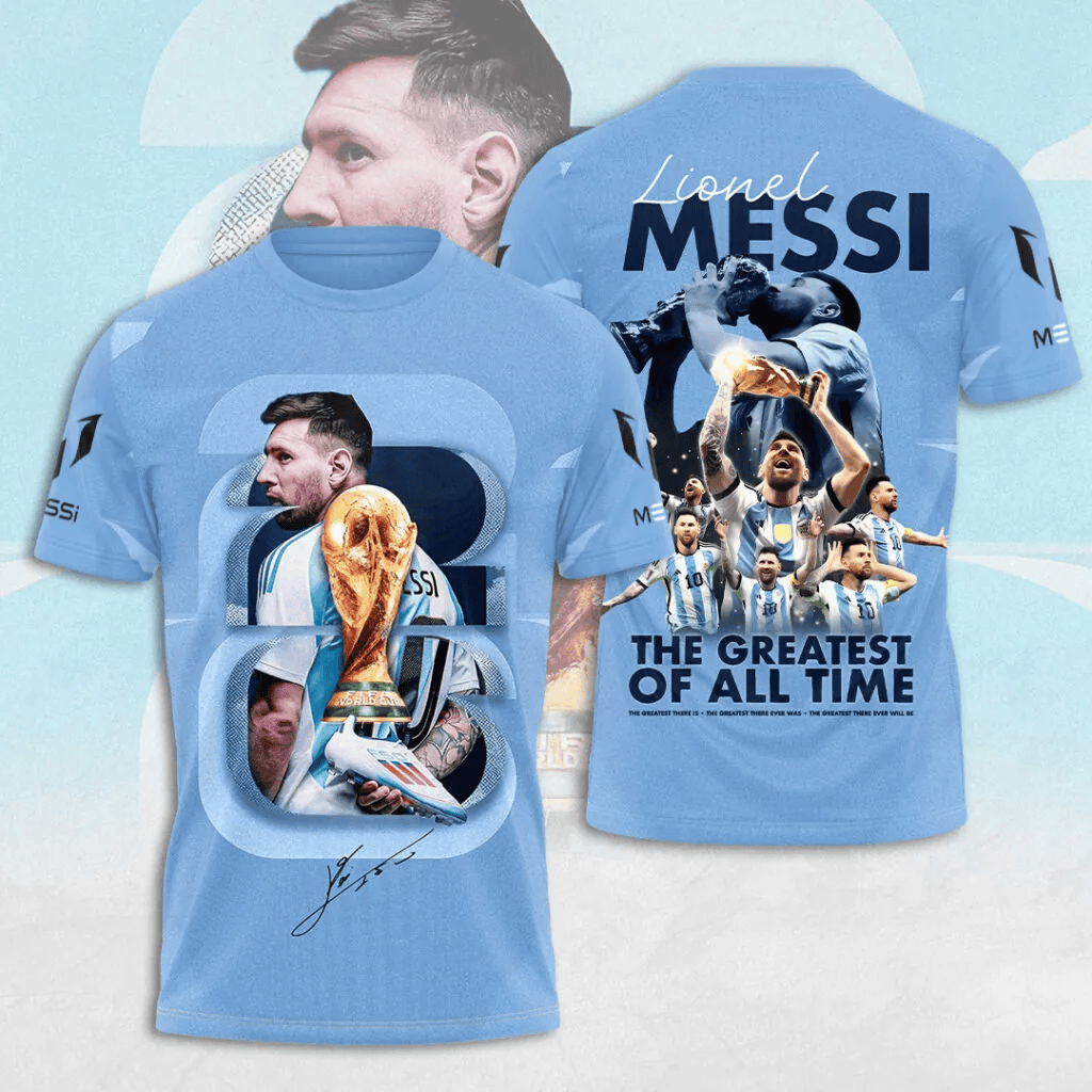 Unisex Lionel Messi Argentina Global Soccer Event 2026 Graphic Shirt for Soccer Fans