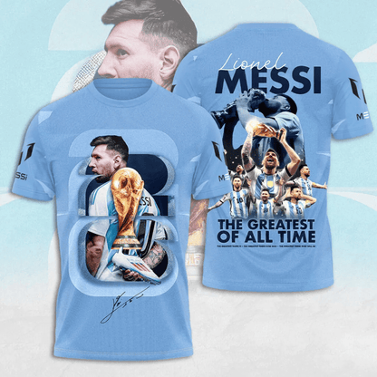 Unisex Lionel Messi Argentina Global Soccer Event 2026 Graphic Shirt for Soccer Fans