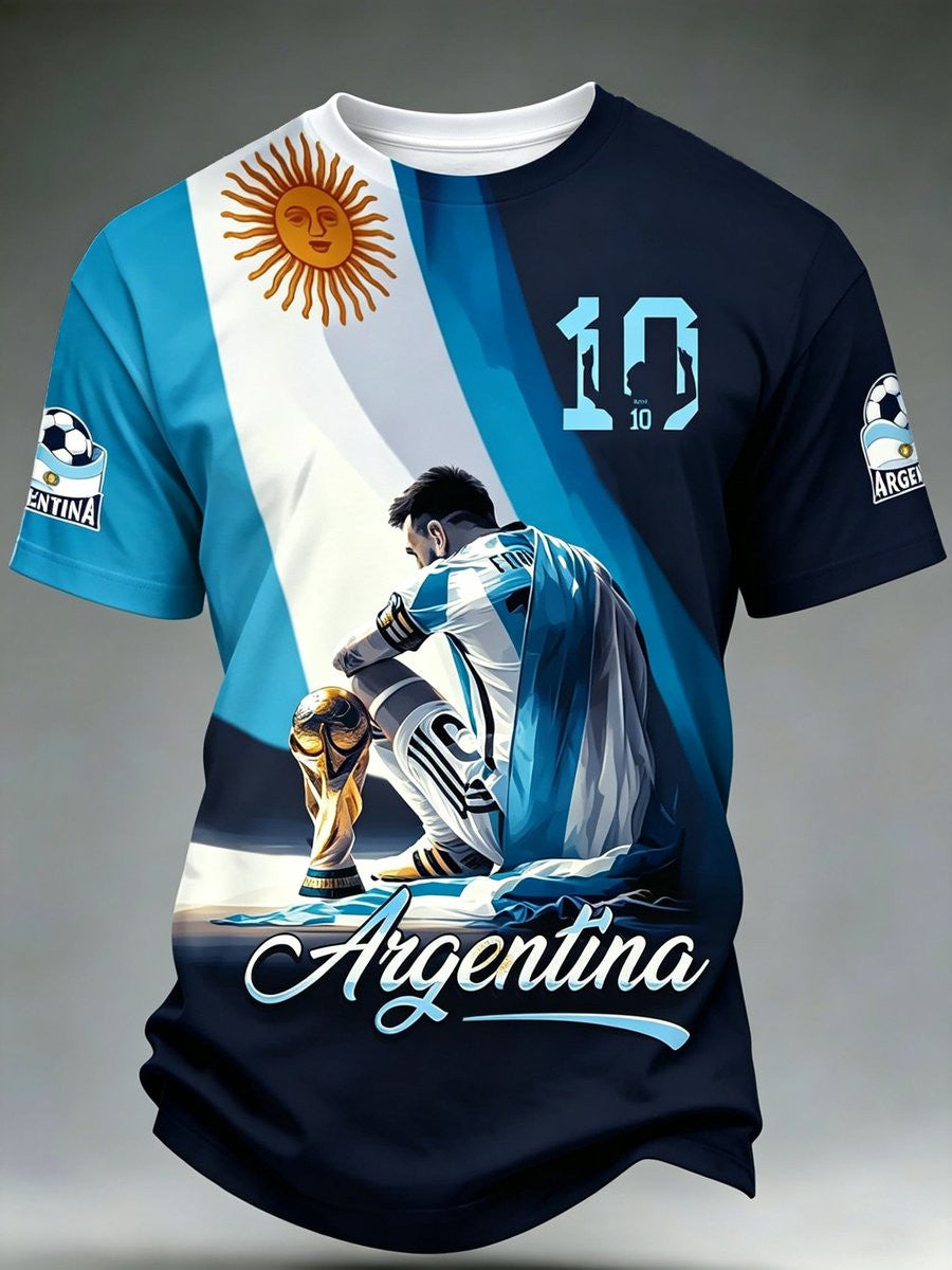 Unisex Lionel Messi Argentina Global Soccer Event 2026 Graphic Shirt for Soccer Fans