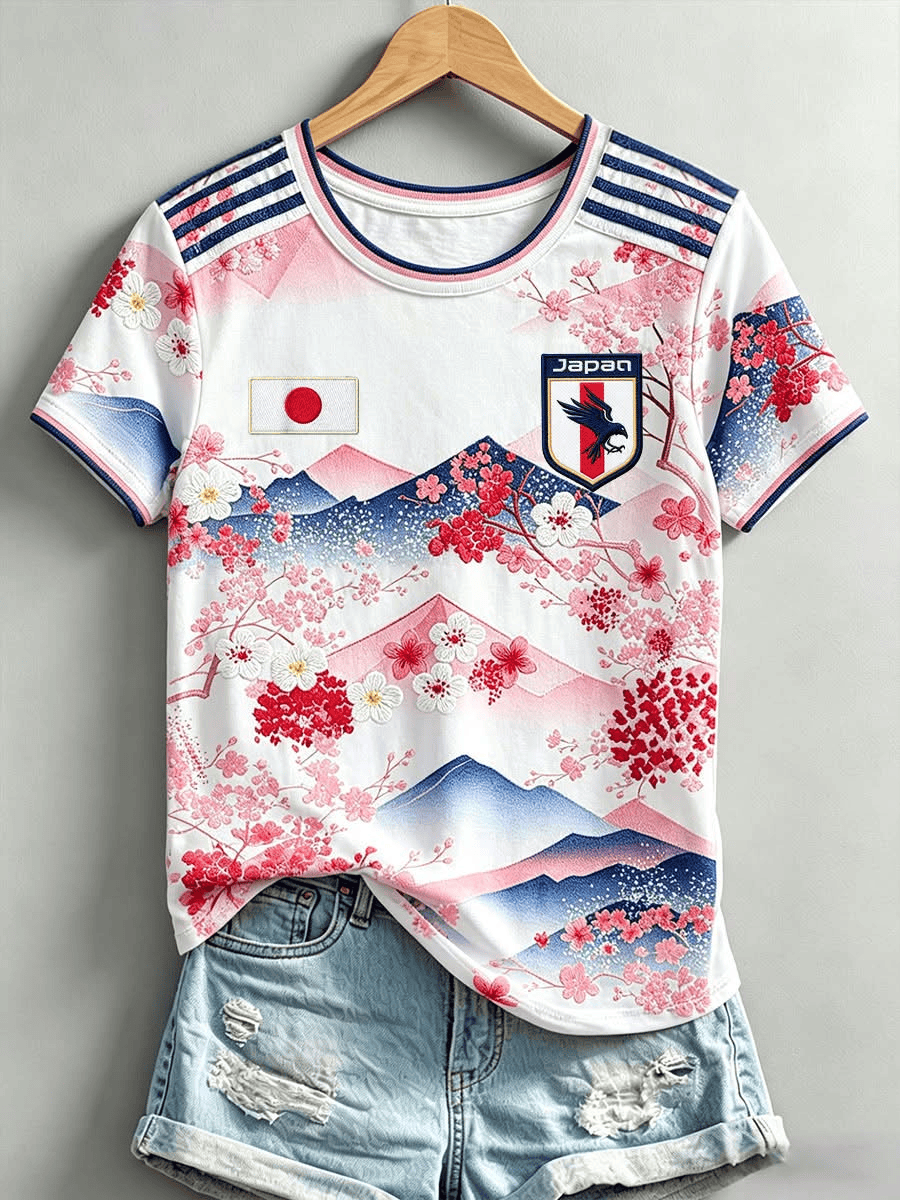 Unisex Japan National Team National Team Graphic Shirt for Soccer Fans