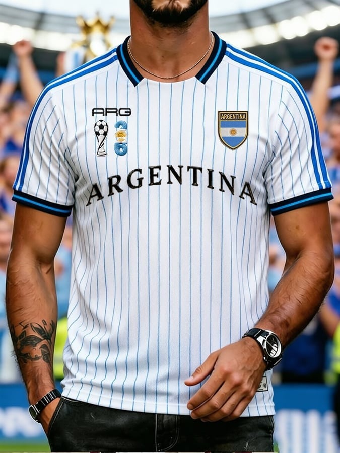 Unisex Argentina Global Soccer Event 2026 Graphic Shirt for Soccer Fans