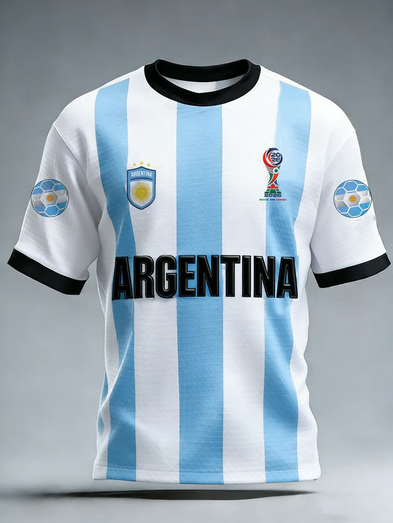 Unisex Argentina Global Soccer Event 2026 Graphic Shirt for Soccer Fans