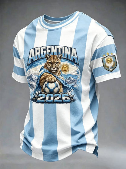 Unisex Argentina Global Soccer Event 2026 Graphic Shirt for Soccer Fans
