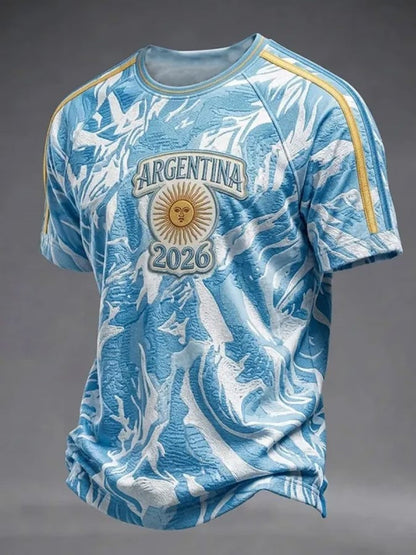 Unisex Argentina Global Soccer Event 2026 Graphic Shirt for Soccer Fans