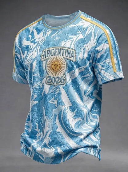 Unisex Argentina Global Soccer Event 2026 Graphic Shirt for Soccer Fans