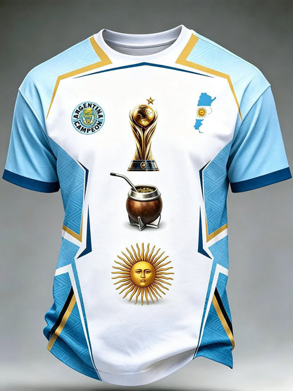Unisex Argentina Global Soccer Event 2026 Graphic Shirt for Soccer Fans