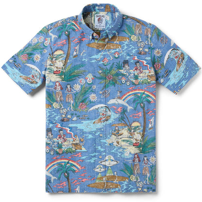 Grateful Dead Far Out Blue Horion Hawaiian Shirt