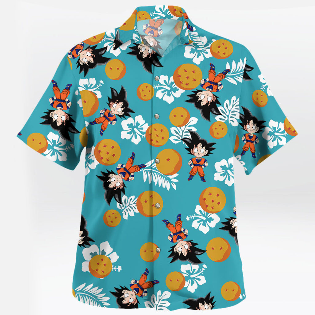Kid Goku Dragon Ball Summer Vibes Hawaiian Shirt