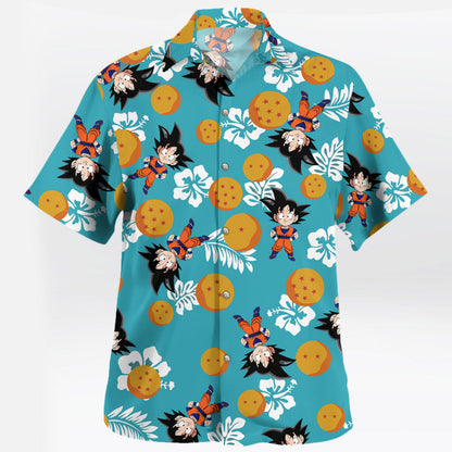 Kid Goku Dragon Ball Summer Vibes Hawaiian Shirt
