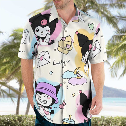 Dark Kawaii Tropical Hawaiian Shirt